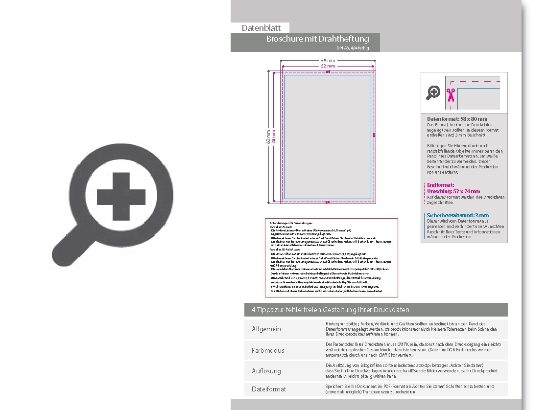 Product Bild brosch__re_mit_drahtheftung__endformat_din_a8__80-seitig